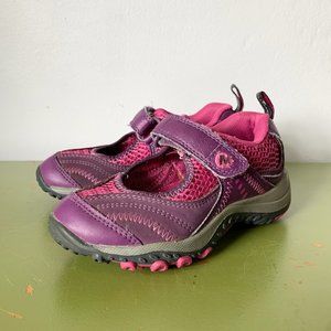 Merrell Purple Pink Mesh Active Mary Janes Shoes Toddler Girl 10 Child Sneakers